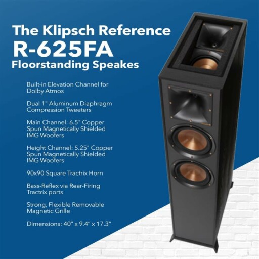 Klipsch Reference Home Theater Speaker Bundle with speakers and receiver.