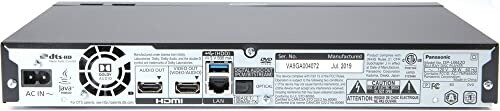 Rear view of a Blu-ray player showing various ports and connections.