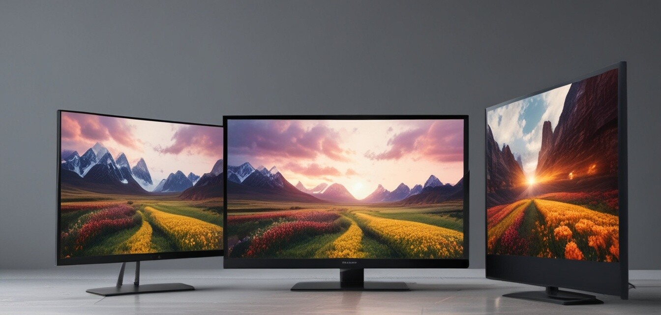 Display technologies in televisions