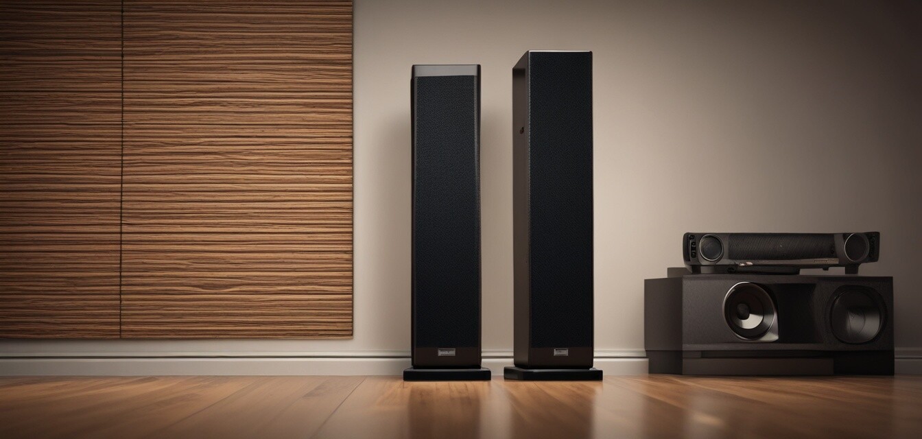 Floor-standing speakers in home theater