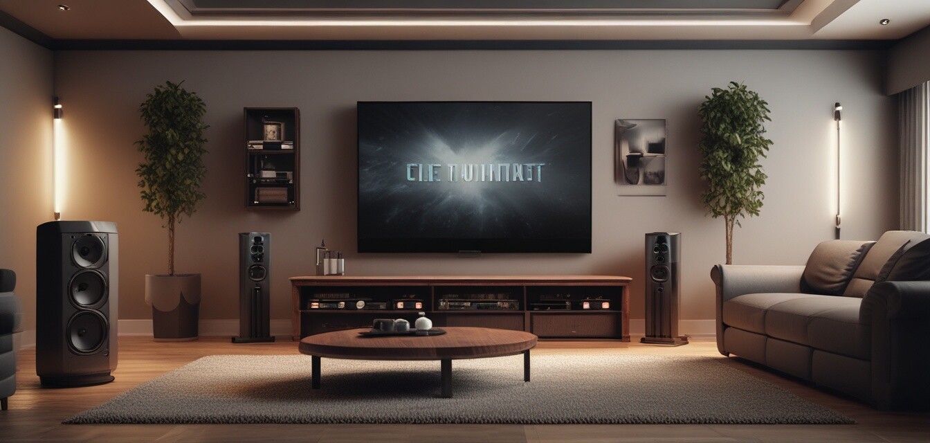 Home theater furniture arrangement