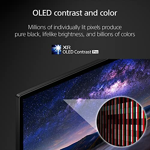 OLED display highlighting contrast and color features with XR OLED Contrast Pro.