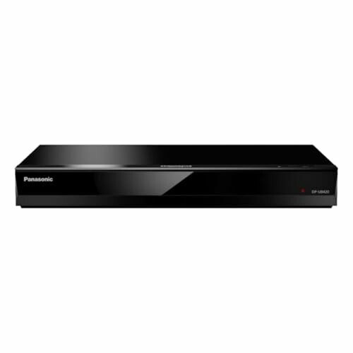 Panasonic Blu-ray player, model DP-UB420, black color.