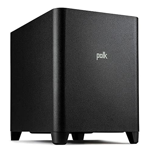 Polk Audio black subwoofer speaker.