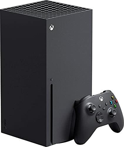 Xbox Series X console with controller.