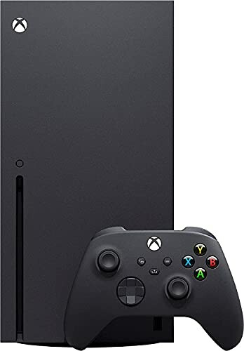 Xbox Series X console with controller.
