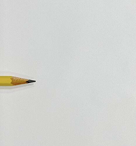 Yellow pencil tip on blank paper surface, symbolizing the perfect viewing experience that this screen offers